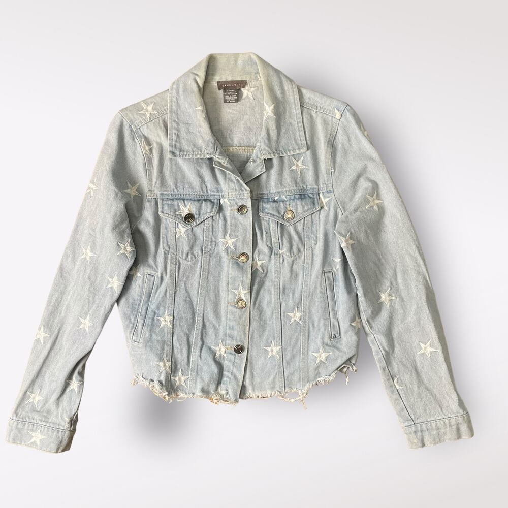 Sans Souci Star‎ embroidered Denim Jacket Size L